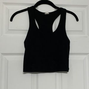 Black crop top